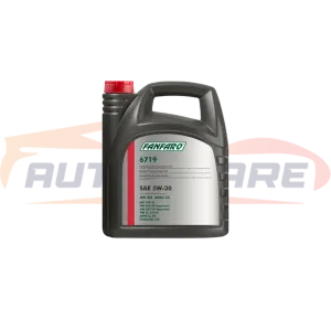 زيت موتور 5W30 فانفارو 10000كم 5L API SN - قطع غيار FANFARO