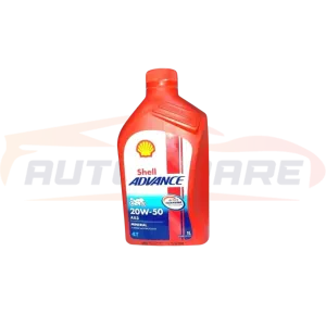 زيت موتور 20W50 شل ادفانس 1L API SN 3000 موتسيكلات