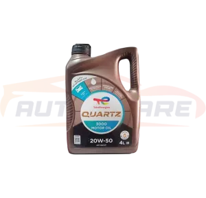 زيت موتور 20W50 توتال كوارتز 3000كم 4L API SG/CF - قطع غيار TOTAL